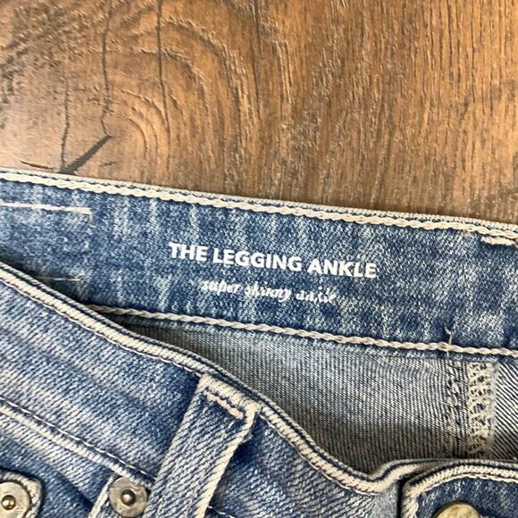 AG Adriano Goldschmied The Legging Ankle Super Skinny Ankle Distressed Jeans - Picture 3 of 5